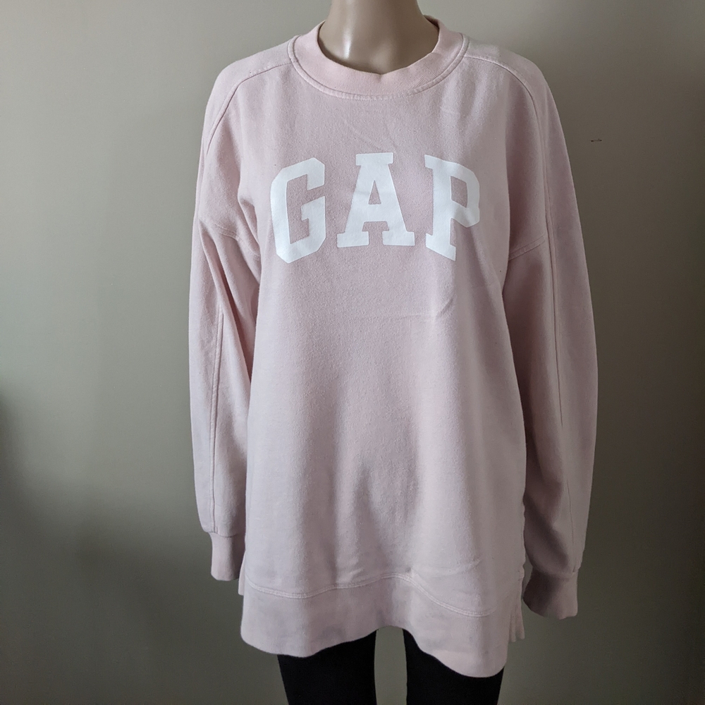 GAP Pink Crewneck Sweatshirt, Women's Oversized Small